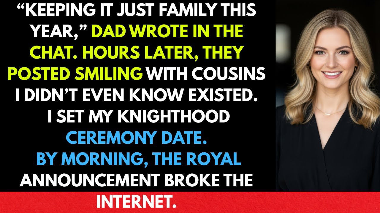 “KEEPING IT JUST FAMILY THIS YEAR,” DAD WROTE IN THE CHAT. HOURS LATER, THEY POSTED SMILING WITH...