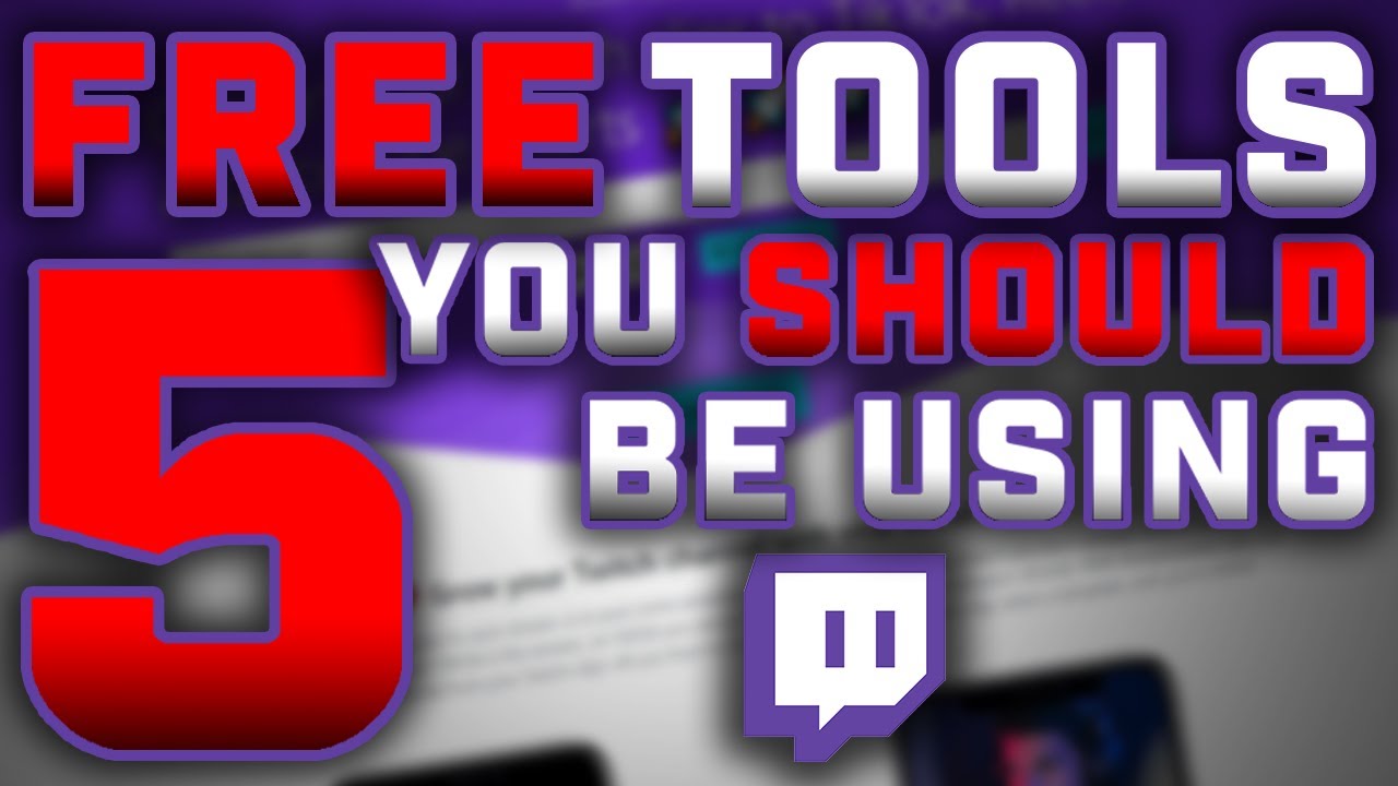 5 FREE Streamer Tools You SHOULD Be Using!