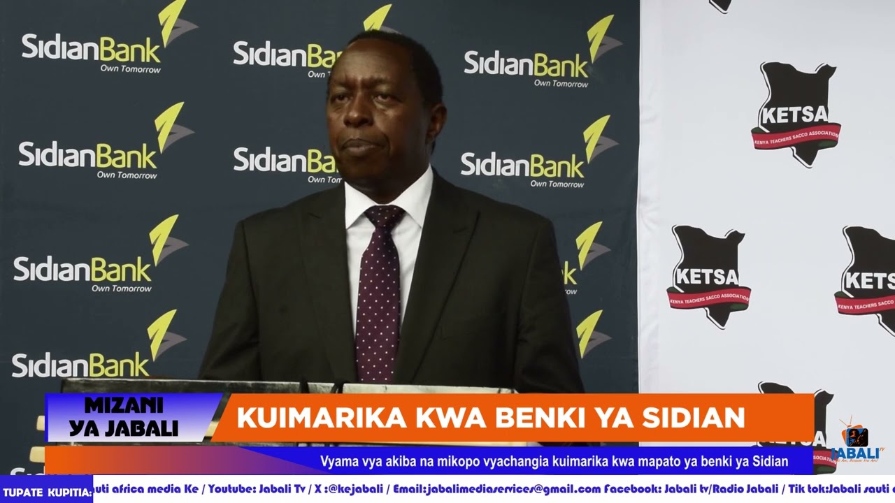 Vyama vya akiba na mikopo vyachangia kuimarika kwa mapato ya benki ya Sidian