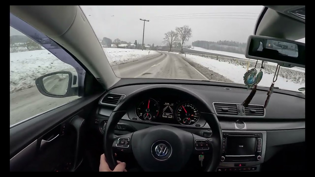 2013 Volkswagen Passat B7 2.0 TDI 140HP – 0-100 km/h POV Test Drive #13