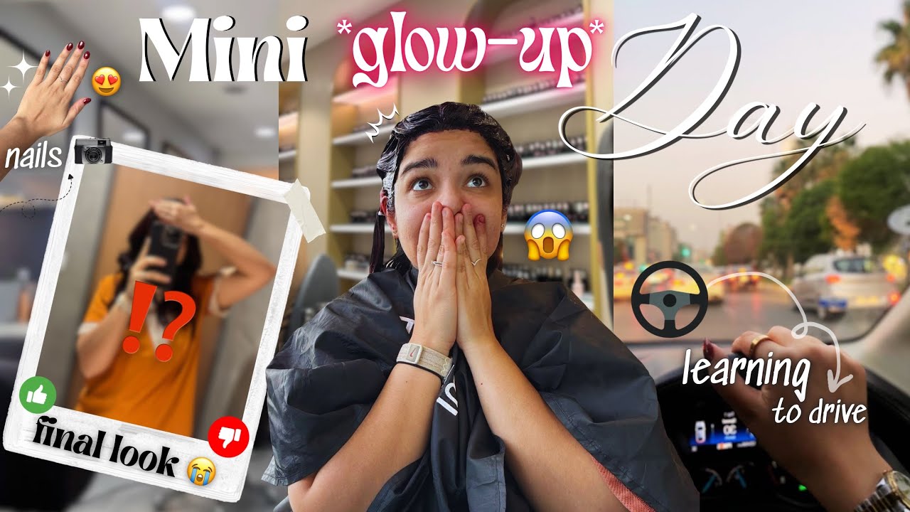 Mini Glow Up Day 💕 New Hair, Nails & Learning to Drive 🚗✨