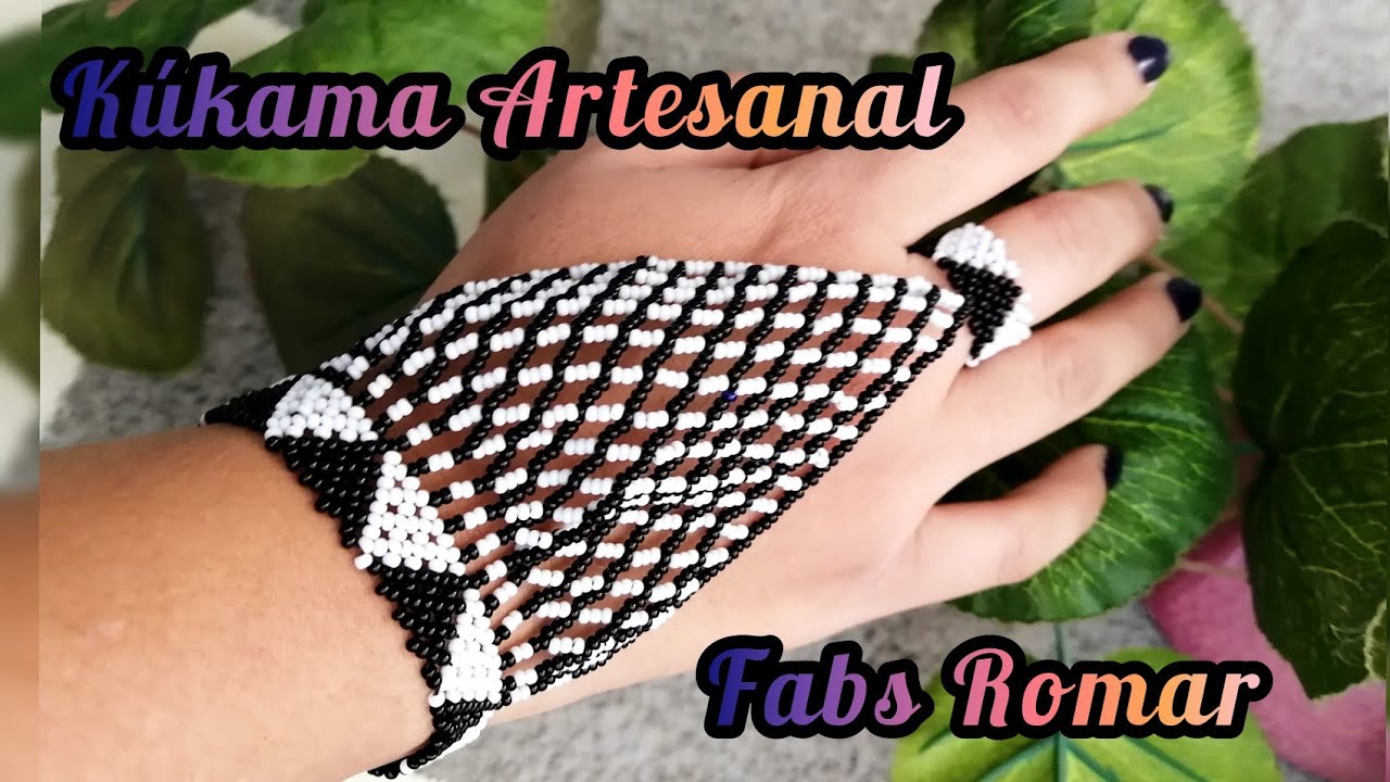 pulsera anillo en chaquira estilo Zulú 😃🌹