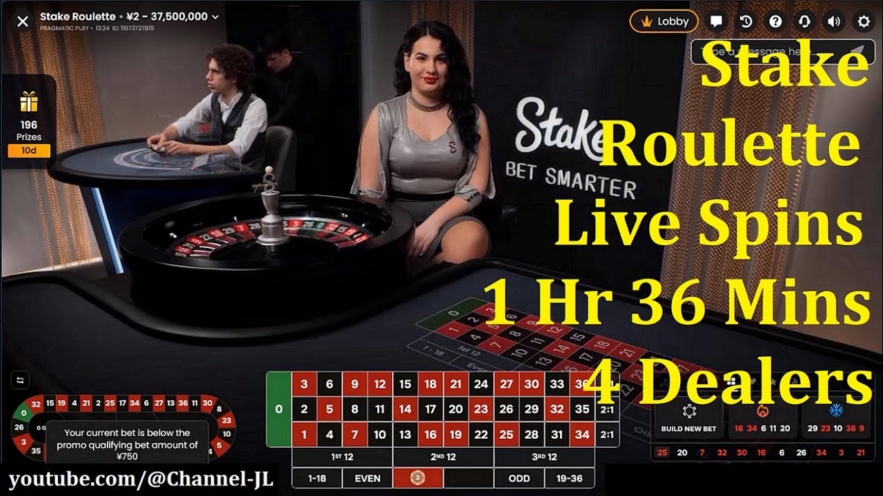 Stake Roulette Live Spins 1 Hour 36 Mins 4 Dealers 2025-12-18