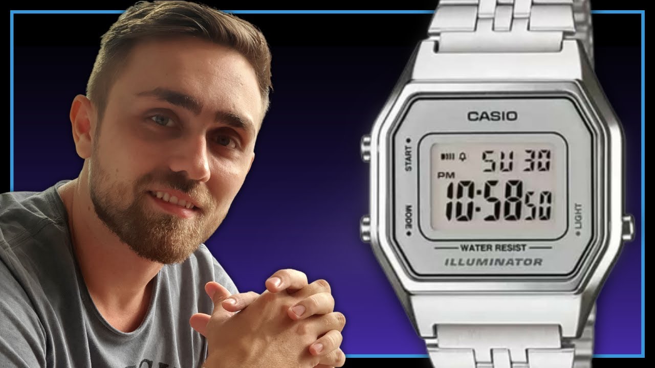 Unboxing Relógio Unissex Casio LA680WA-7DF Retrô Vintage