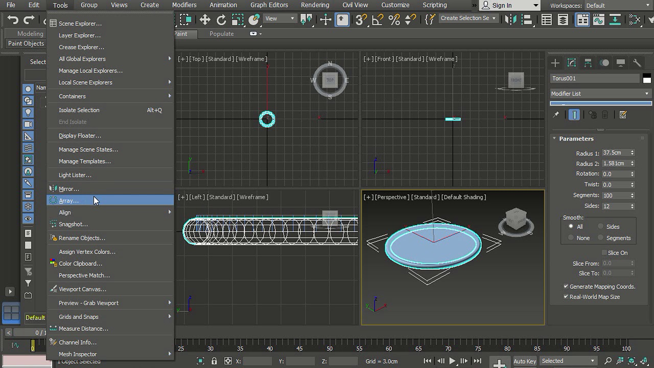 3ds Max 2019 - Creating a Coffee Table