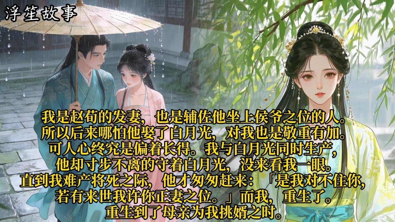 我是赵荀的发妻，也是辅佐他坐上侯爷之位的人。所以后来哪怕他娶了白月光，对我也是敬重有加。可人心终究是偏着长得。#重生 #大女主 #复仇 #宫廷 #夺权 #古风 #小说