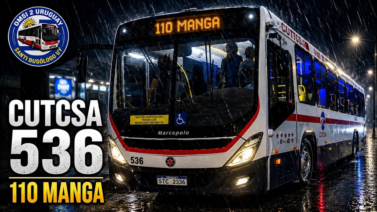 🚍PBS UY🚍 ‖CUTCSA 536‖ ⁋ Marcopolo New Torino Low Entry 20' Mercedes-Benz OH-1721L⁋