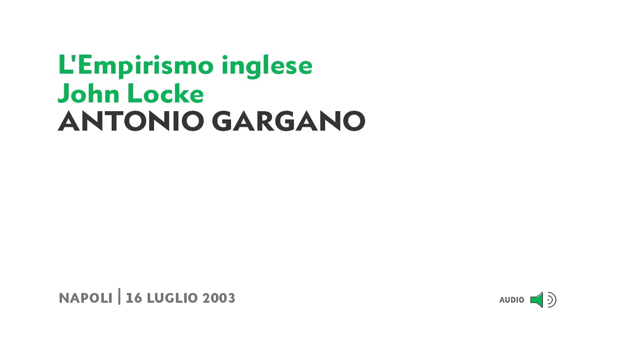 Antonio Gargano - John Locke