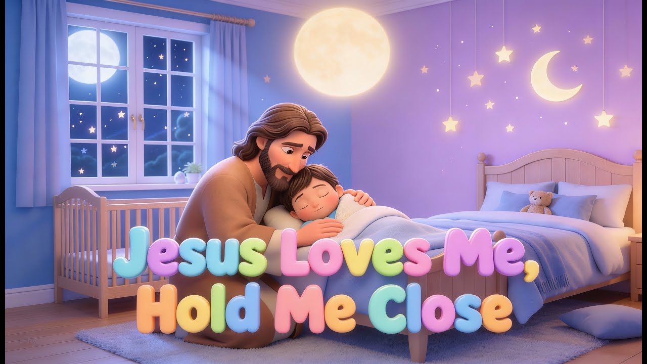 Jesus Loves Me, Hold Me Close | Gentle Christian Bedtime Lullaby for Kids & Toddlers 