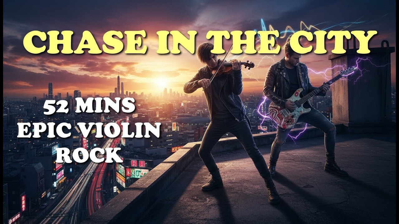 CHASE IN THE CITY — High Energy Violin & Guitar Mix (52 Mins Epic Fusion)