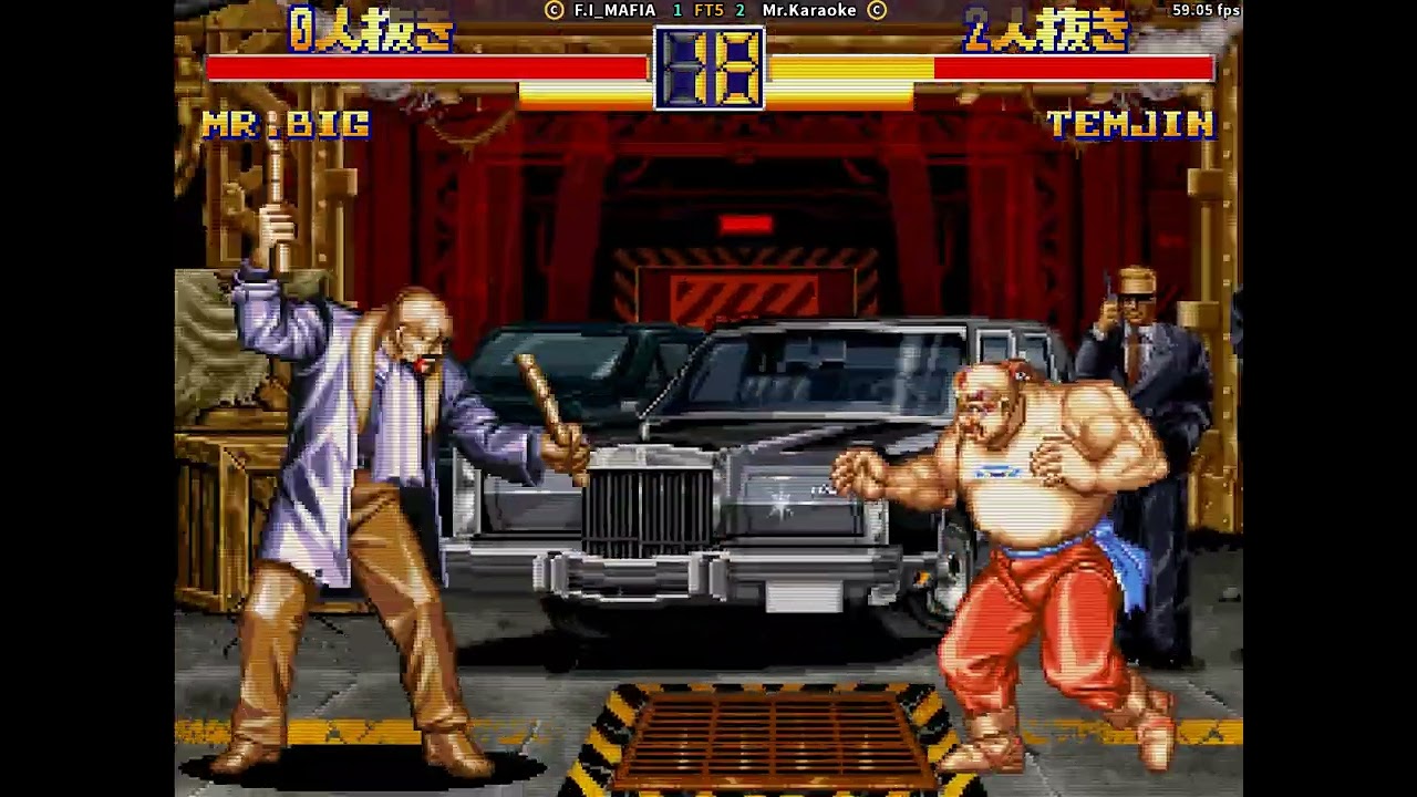 fightcade art of fighting 2 F.I_MAFIA (Korea) vs Mr.Karaoke (Korea)