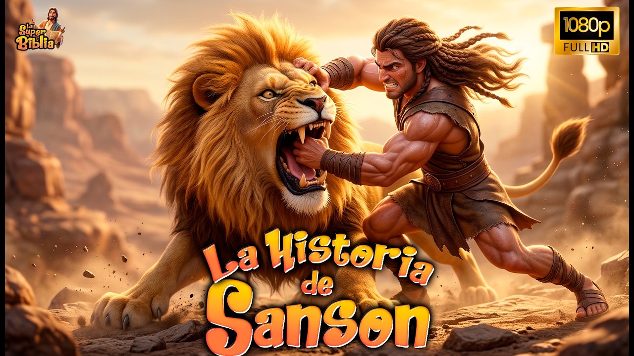 HISTORIA DE SANSÓN | El Hombre Más Fuerte | Animada 3D