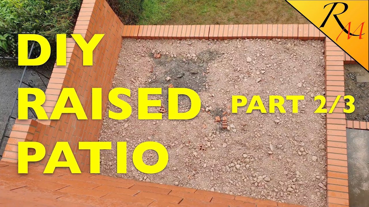 DIY Raised Patio | Part 2/3 | Blocklaying, Bricklaying, Steps & Backfilling