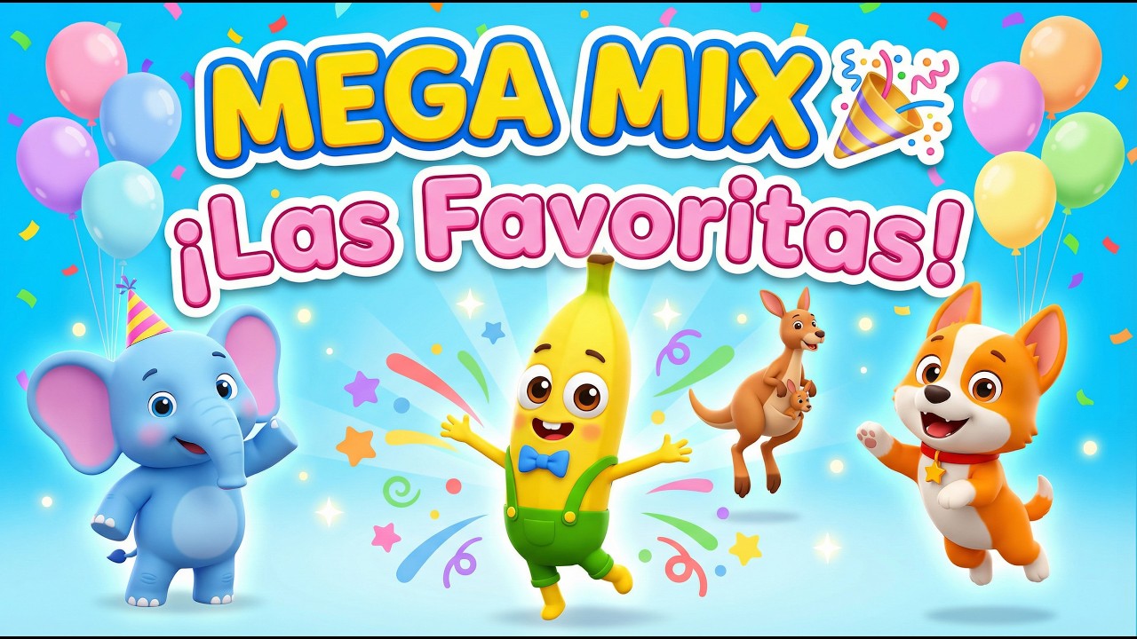 🎉 MEGA MIX EDUKATZ 🎶 | Bunny Banana 🍌 Elefante 🐘 Salta Salta & Más | Canciones Infantiles