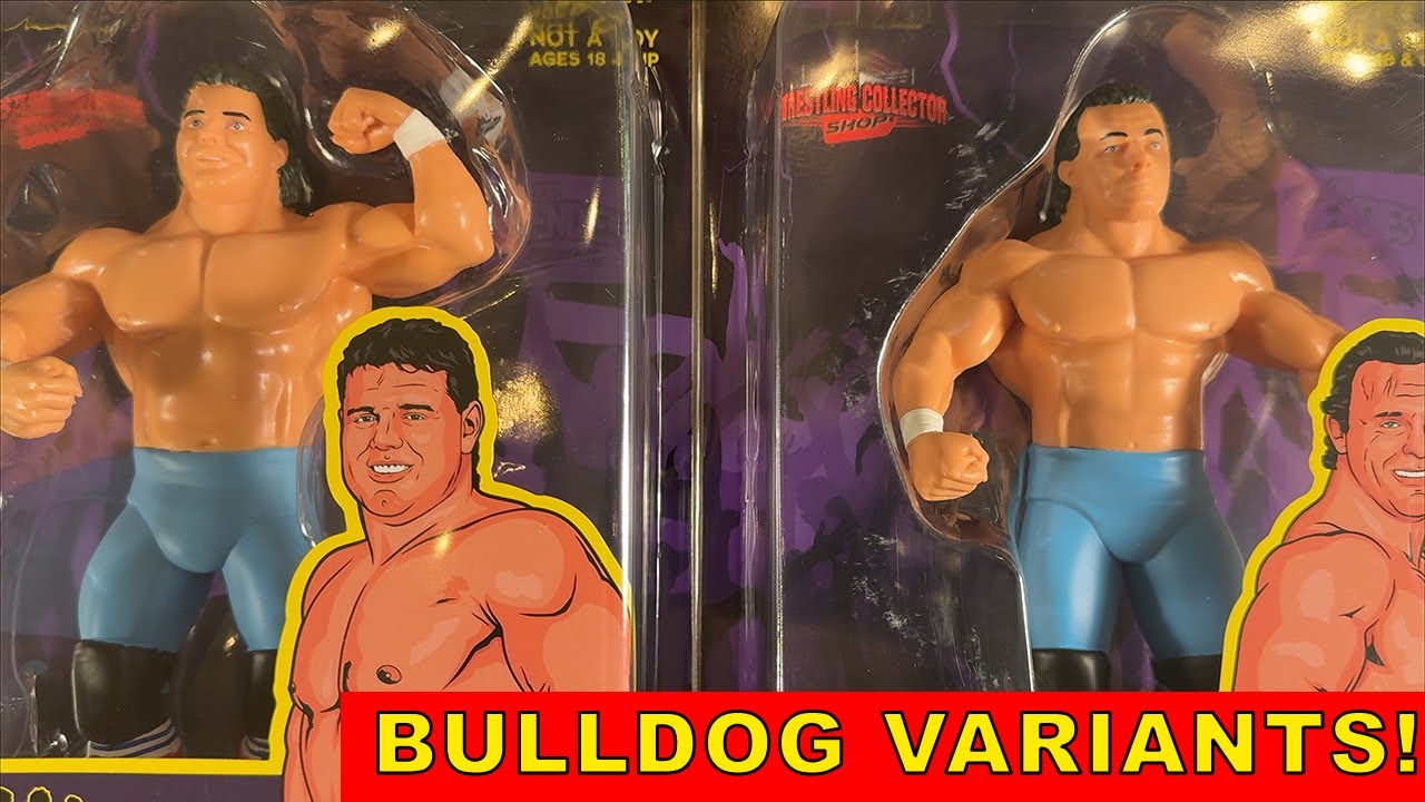FIRST LOOK British Bulldogs Blue Variants Big Rubber Guys Unboxing  Review! Wrestling Collector Shop