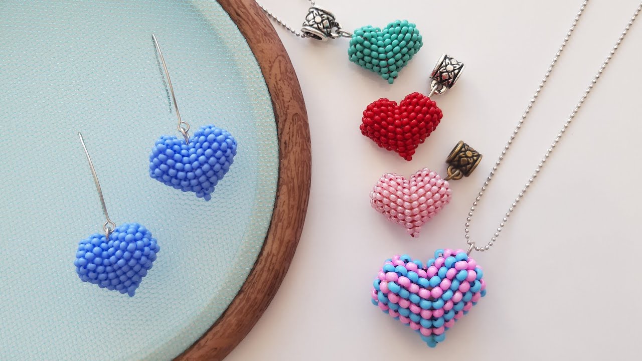 Mini Peyote Kalp Cevşen Yapımı - ANLATIMLI - Peyote Heart Making