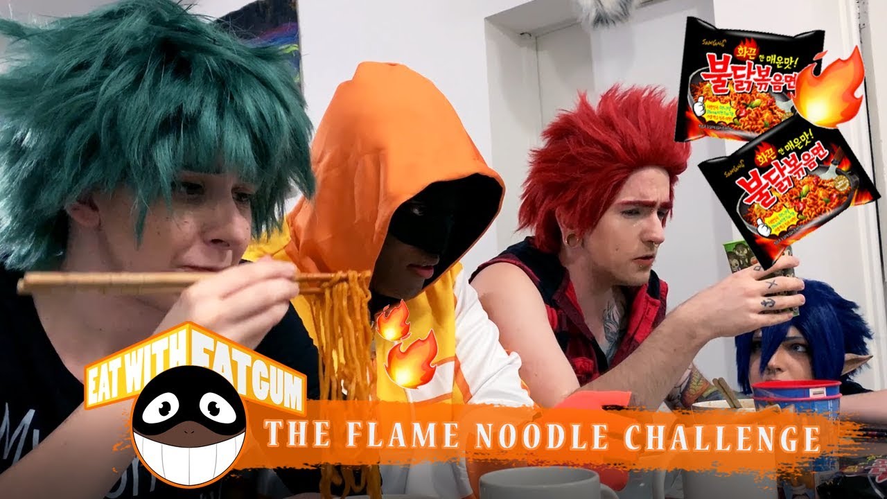 [ BNHA Cosplay ] Eat With Fatgum : FLAME NOODLE CHALLENGE | Episode 01