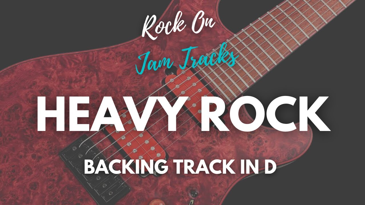 Powerful Heavy Hard Rock Guitar Backing Track in D Minor