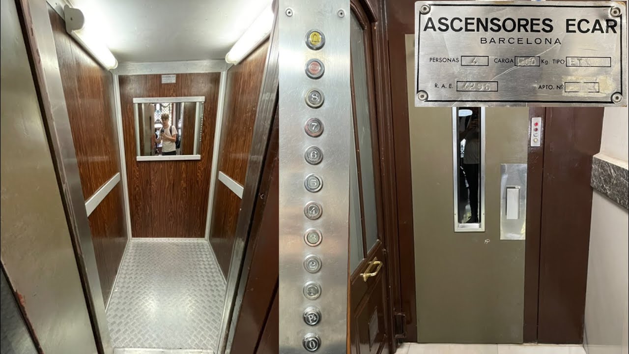 Vintage Ecar Elevator @ Gran Via de les Corts Catalanes 274 - Barcelona, Spain