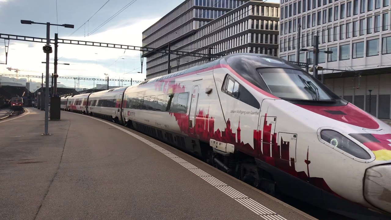 2 ETR 610 bei der abfahrt in Zürich