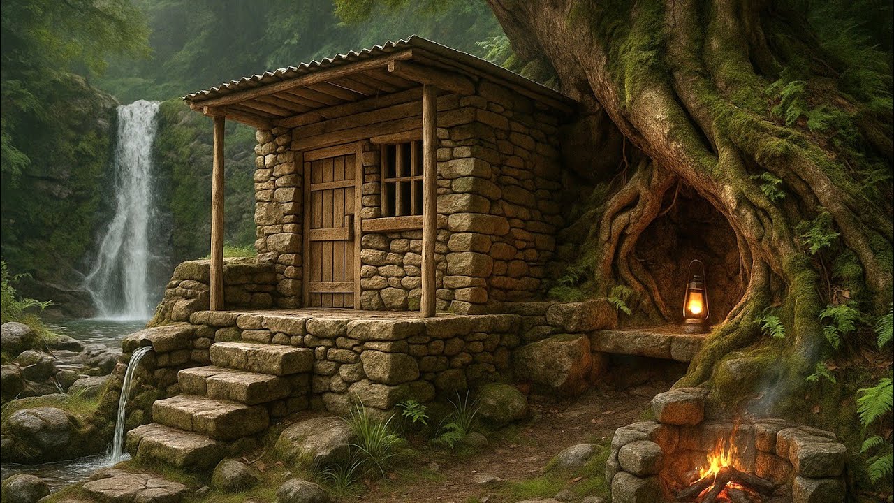 build 2 houses in the woods alone