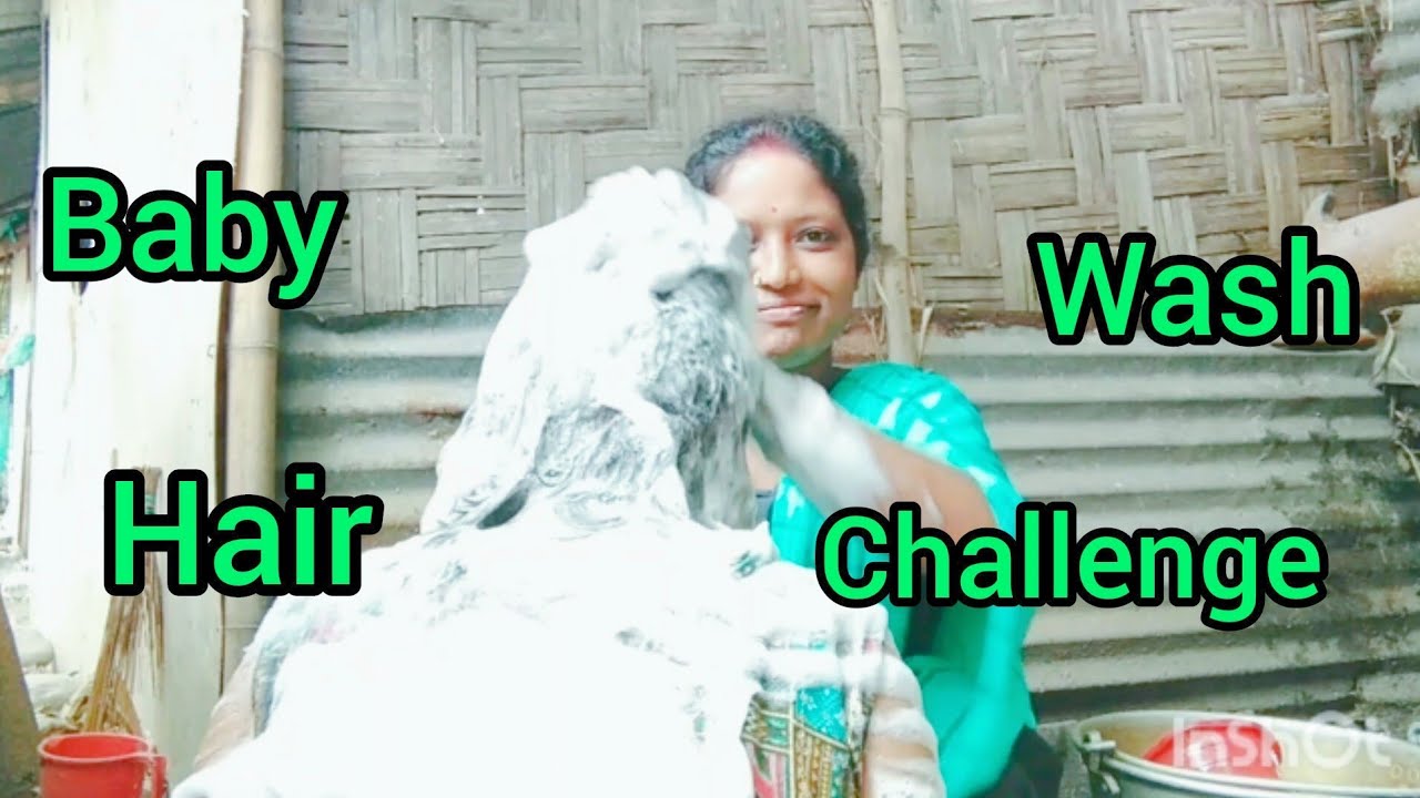 Baby hair wash challenge video#request video#aloka vlog #