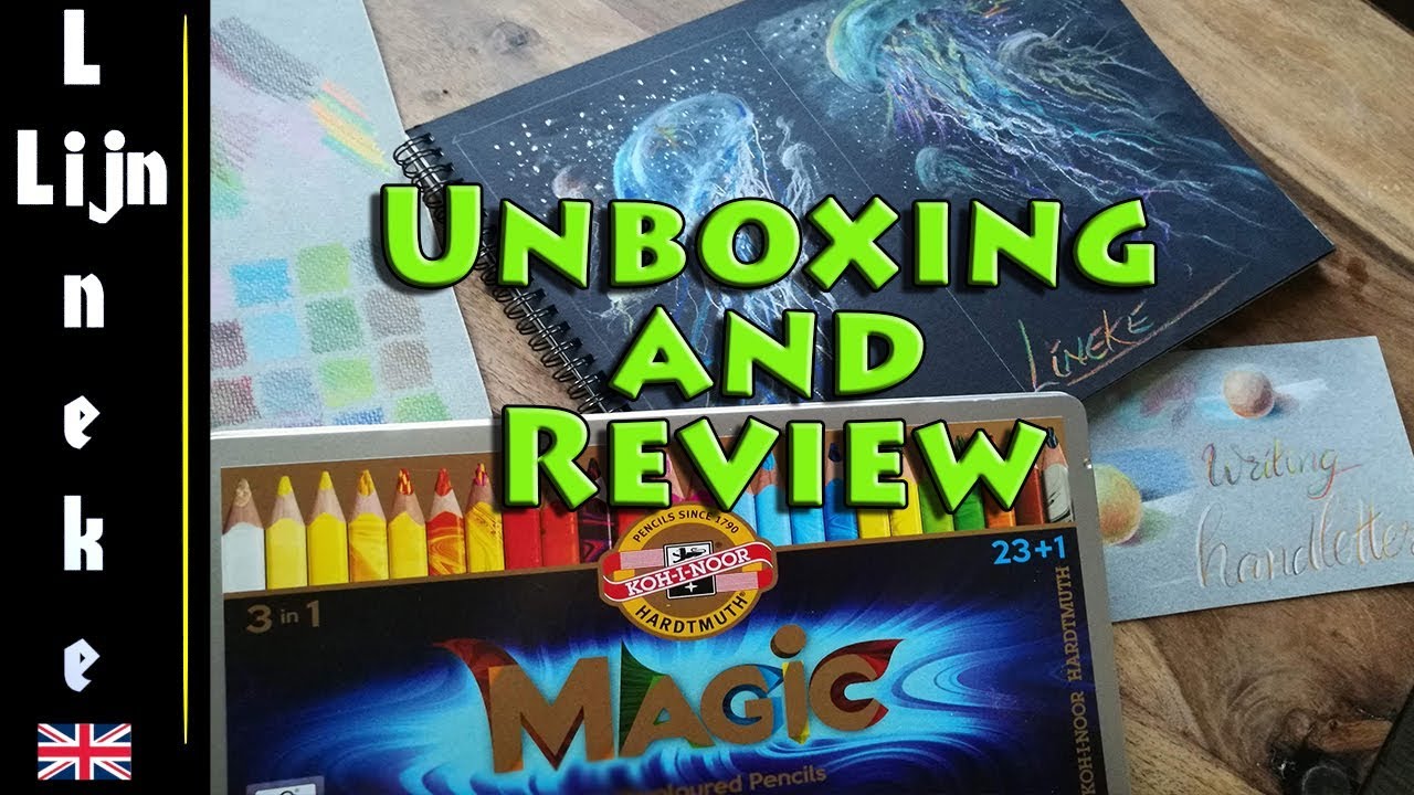 Unboxing and Testing drawing of Koh I Noor Magic Pencils