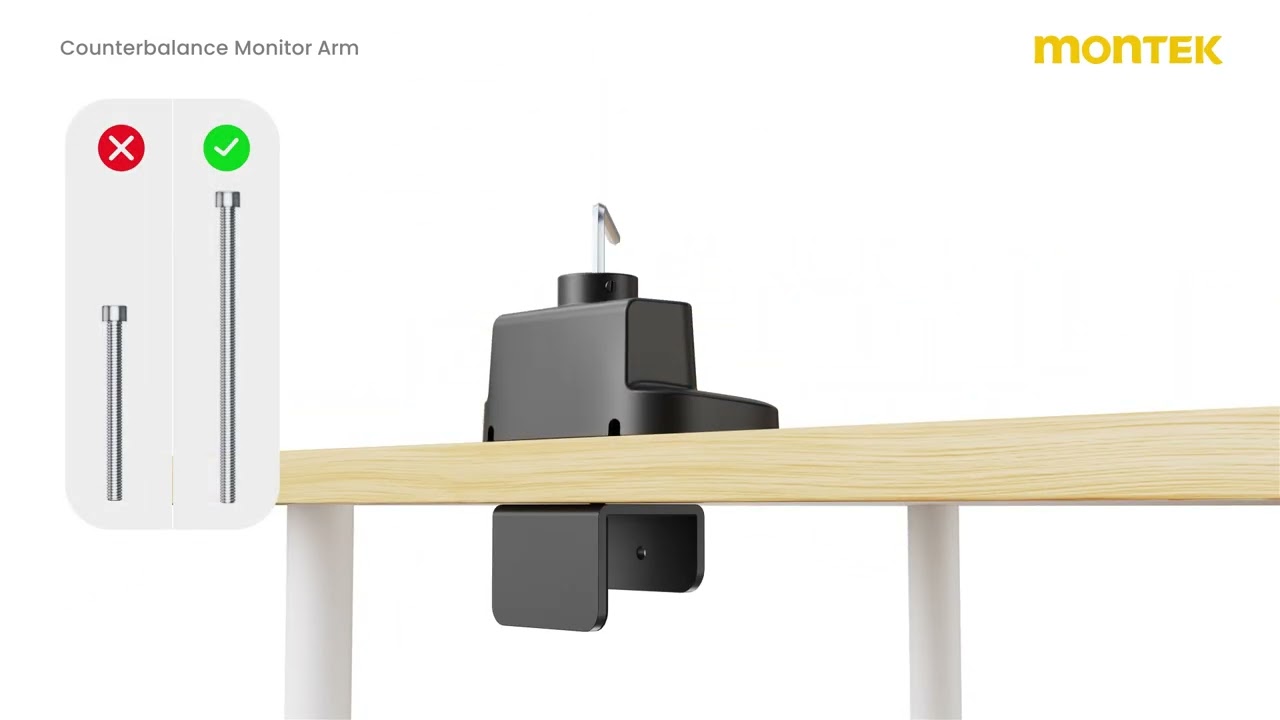 monTEK Monitor Arm Installation Guide——MA1011UCPBK-D