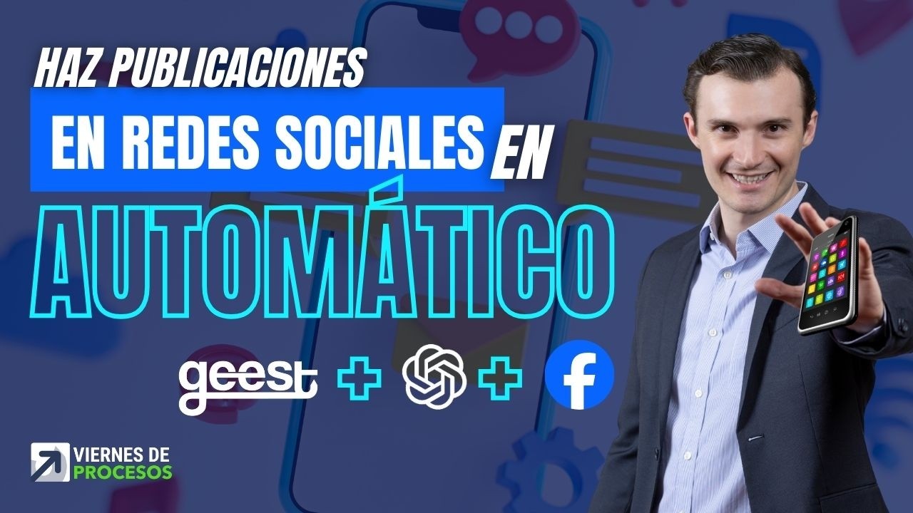 Geest + Chat GPT + Facebook  Haz publicaciones en redes sociales en automático