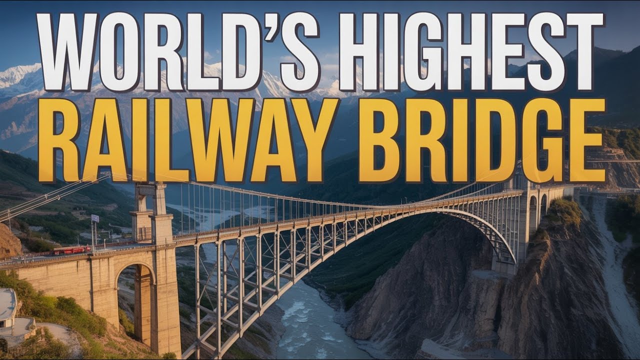 Chenab Bridge – World’s Highest Railway Bridge | Pride of India | The Bharat Story