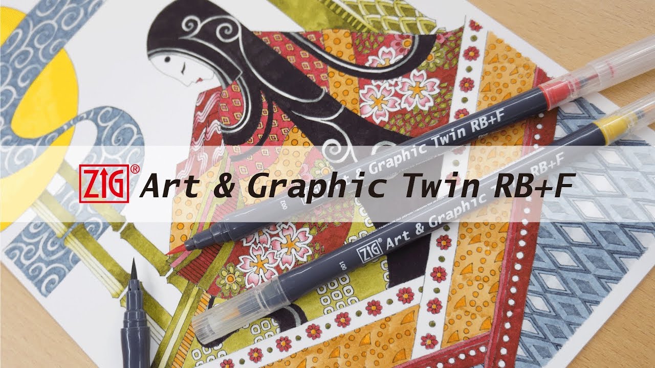 ZIG Art & Graphic Twin RB+F