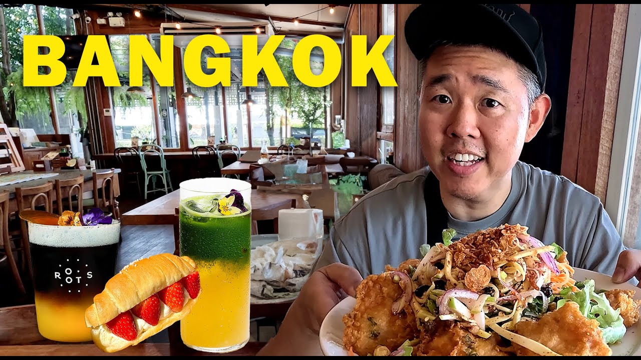 BANGKOK Thailand VLOG 🇹🇭 Best Thai Food, Cafe Hopping, Thailand Travel 2025