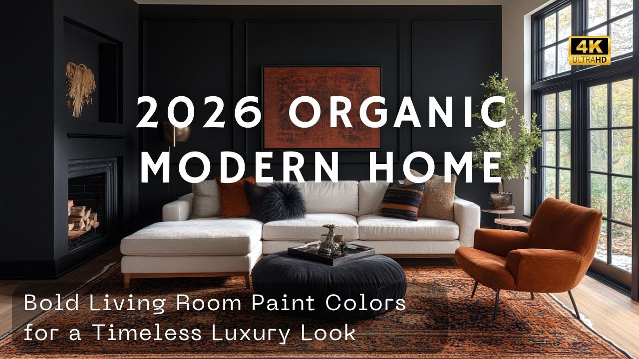 2026 Organic Modern Home Trend: Bold New Living Room Paint Colors for a Timeless Luxury Look