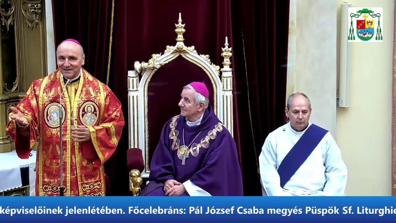 Sf. Liturghie celebrată de  E.S. Iosif Csaba Pál împreună cu responsabilii Oficiului Național