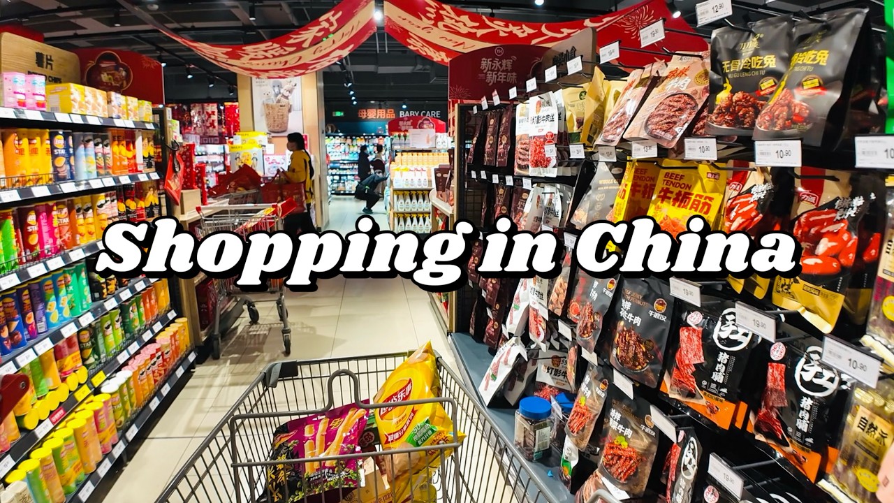 Grocery Shopping in China🍉Sharing Chinese various snacks at the supermarket with prices