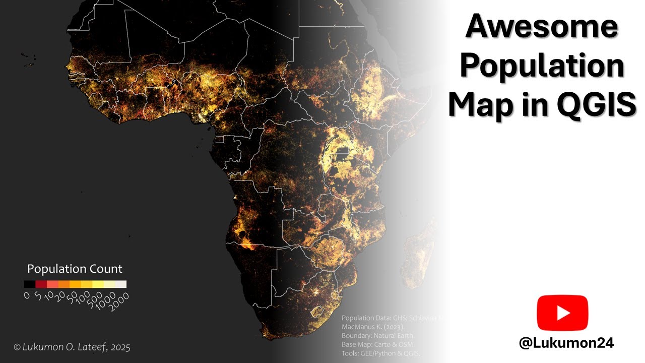Create a Stunning Population Distribution Map in QGIS