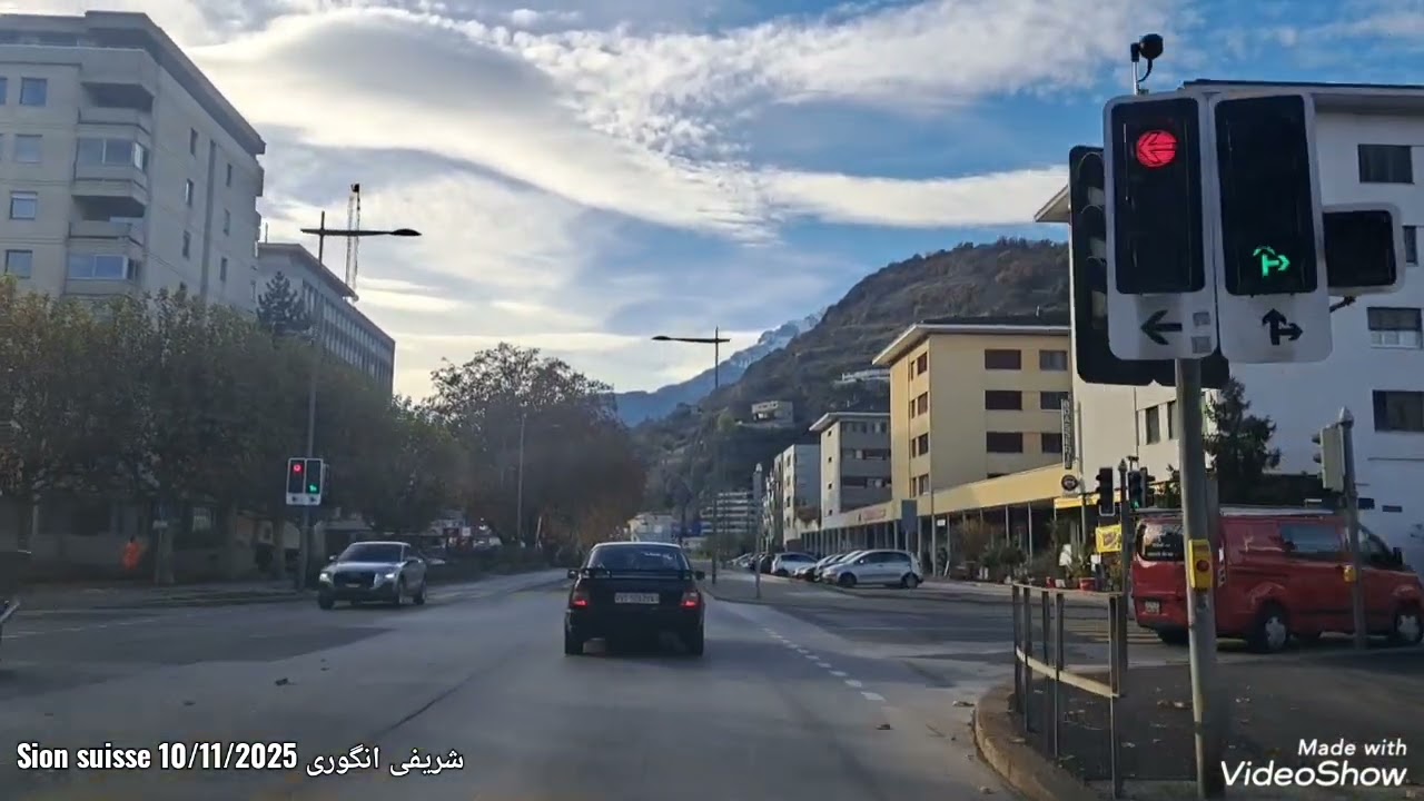 فصل پایز در شهر سیون سویس