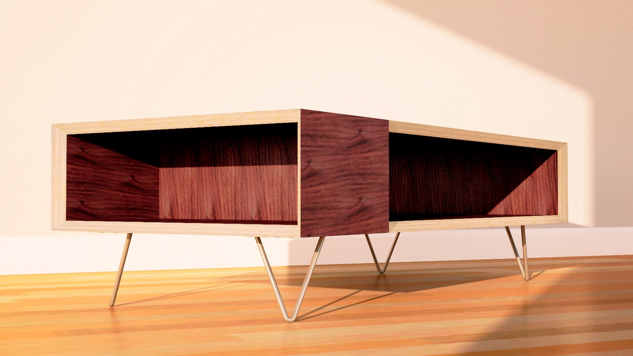 DIY Modern Coffee Table with Two Tools - Woodworking