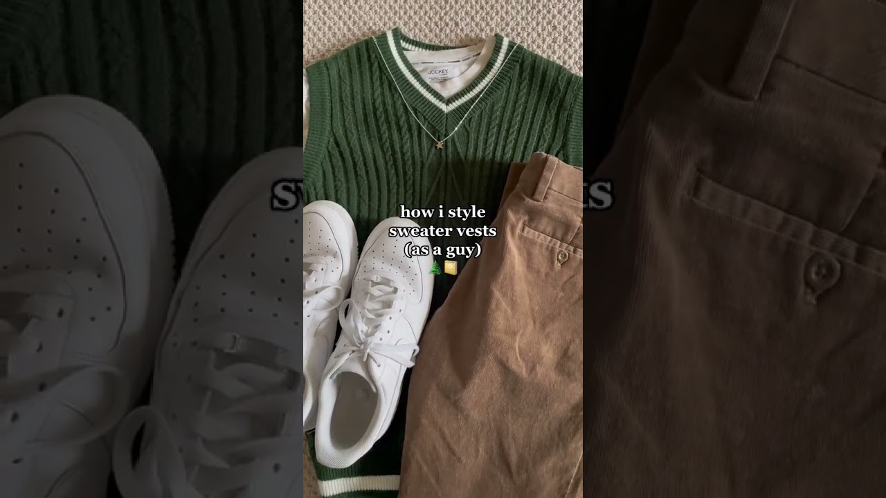 how to style sweater vests as a guy