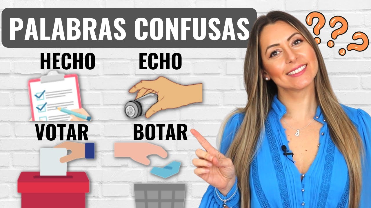 SPANISH Words that MESS UP your Spanish LISTENING skills | Palabras Confusas en español