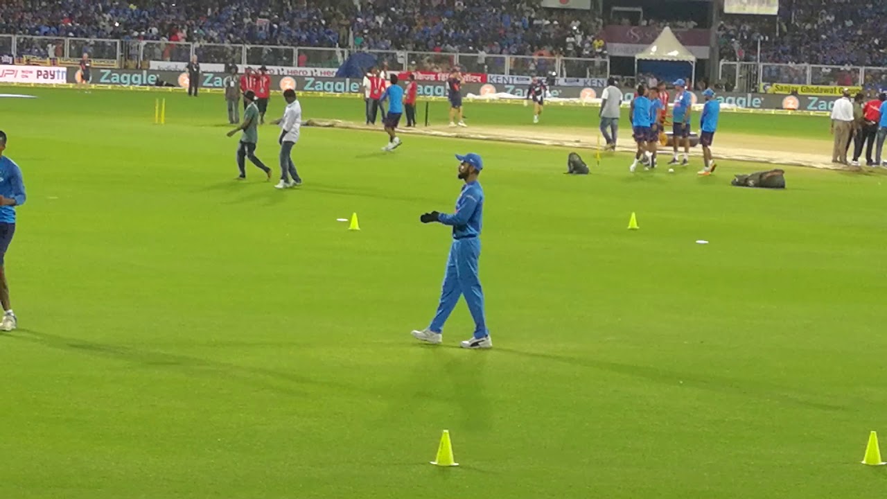 TEAM INDIA ON PRACTICE SESSIONS AT THE SPORTS HUB TRIVANDRUM