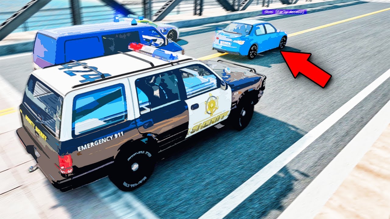 EPICKI POŚCIG POLICJI W BEAMNG MULTIPLAYER! 🚨 POLICJANCI I ZŁODZIEJE! (Cops and Robbers Roleplay)