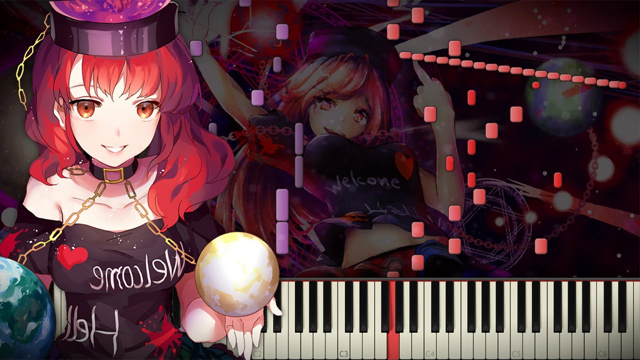 Synthesia: Touhou 15 - Pandemonic Planet | Piano Tutorial | Transcribed by EpreTroll