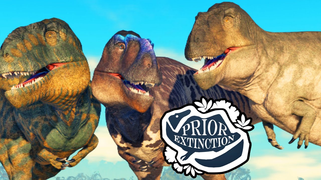 Кархародонтозавр, Юв - Взрослый! НОВАЯ карта INSANOOO COMBAT+!  l Prior Extinction l ROBLOX l BR
