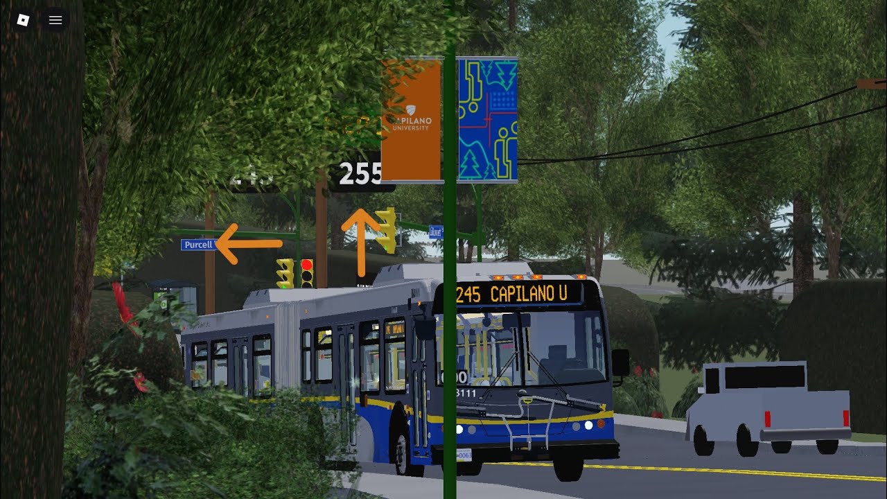 SCBCTA Translink Roblox: 2007 New Flyer D60LFR #B8111 On Route 245 To Capilano University 