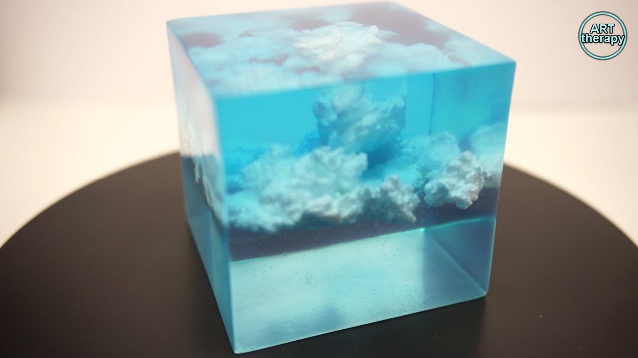 Clouds in epoxy☁️. How to make clouds - in epoxy resin ⛅️. Resin tutorial - Sky cloud 💨. DIY