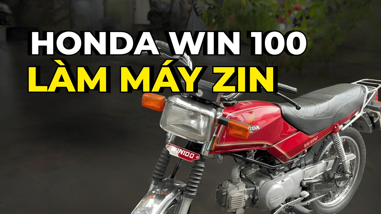 HONDA WIN 100 LÀM MÁY ZIN – GIỮ VẺ MỘC MẠC, CHỈNH THEO CHẤT XE