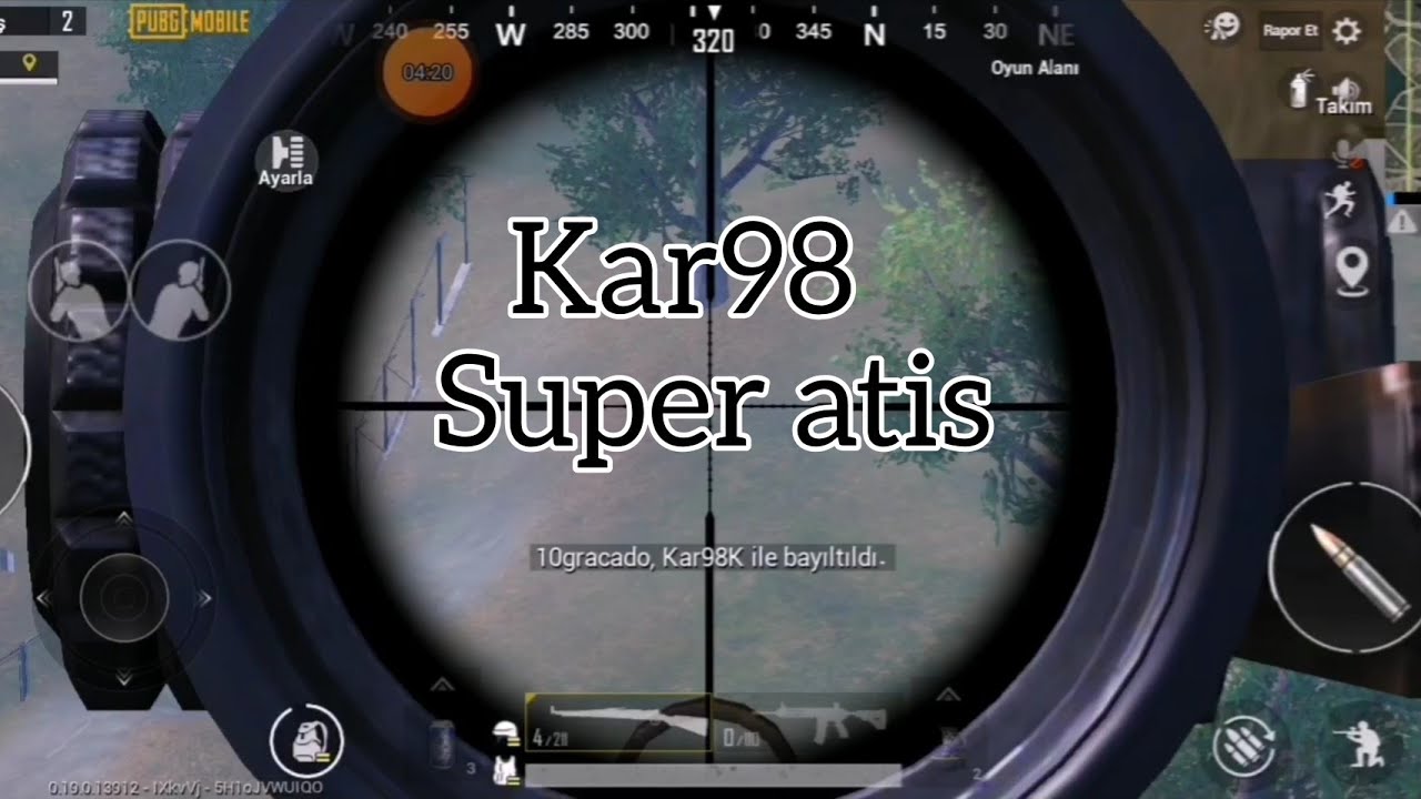HAVADA KAR98 SUPER ATİS PUBG MOBİLE 2020 İLK IDIYOM