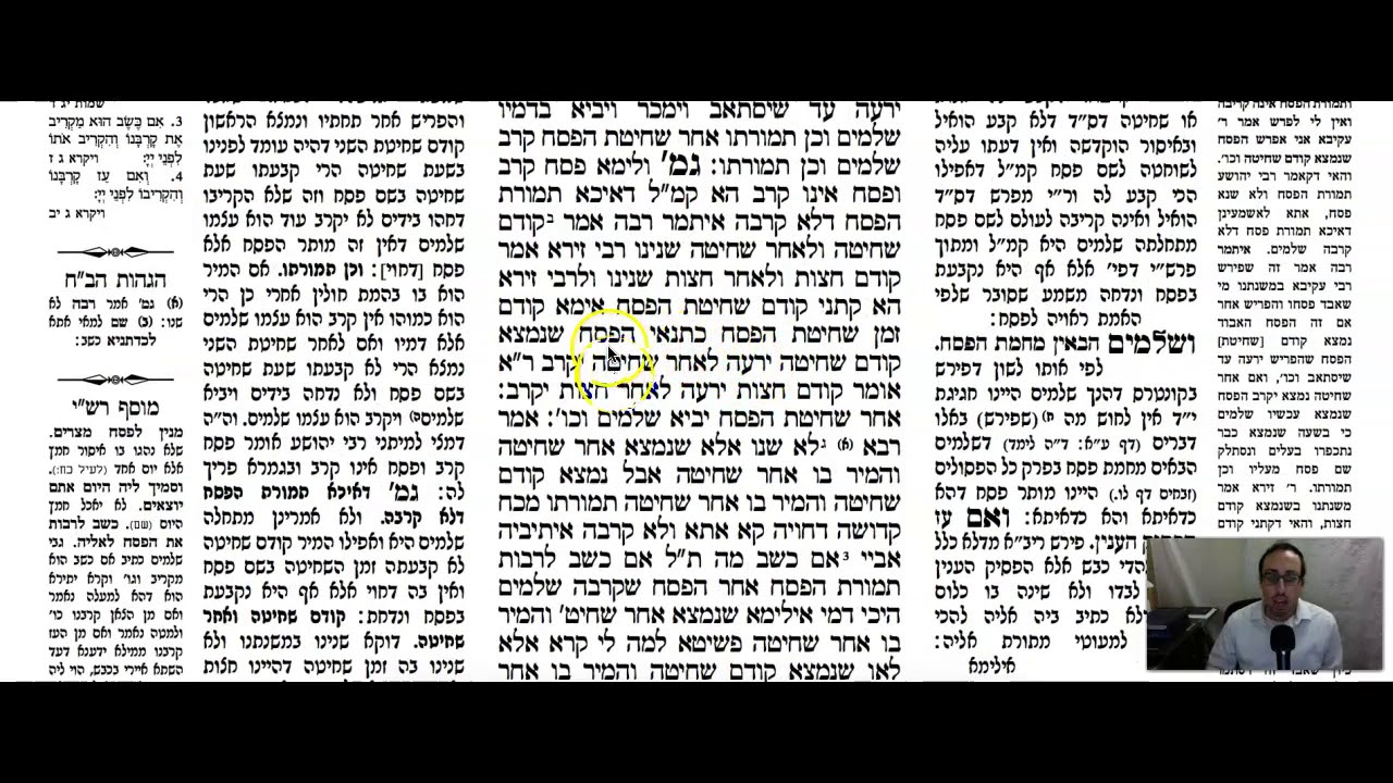 Pesachim Daf 96b Daf Yomi Gemara (Talmud) Meseches Pesachim Mesechet Pesachim Masechet Pesachim