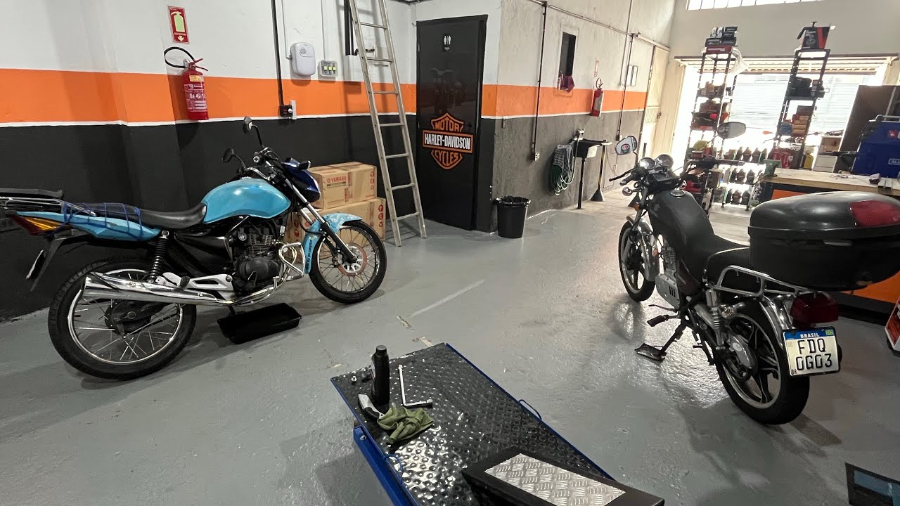 Motos de quarta-feira e Live - Vlog da oficina 